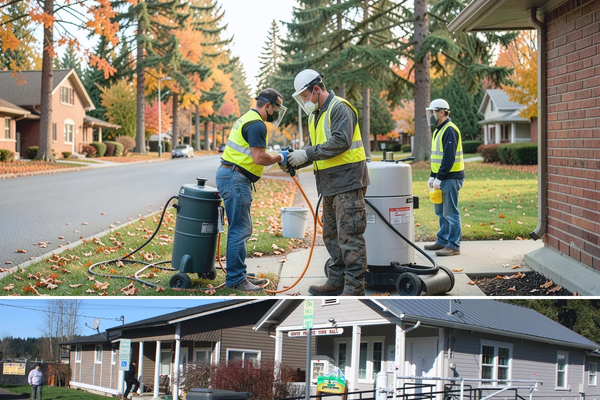 Municipal Landscape Installation in South Prairie, Pierce County, WA - Installation is best scheduled for fall or spring to give new plantings a mild establishment window ahead of summer stress.