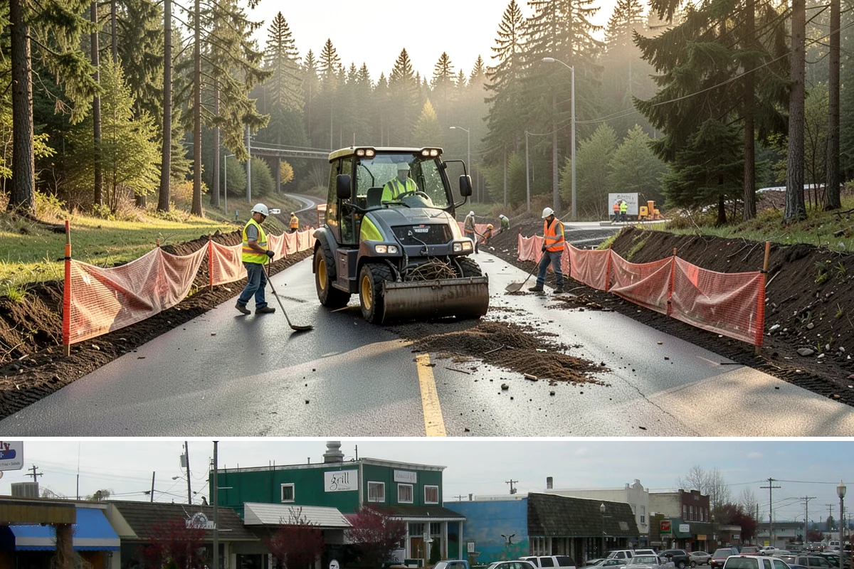 Municipal Landscape Installation in Stanwood, Snohomish County, WA - Installation is best scheduled for fall or spring to give new plantings a mild establishment window ahead of summer stress.