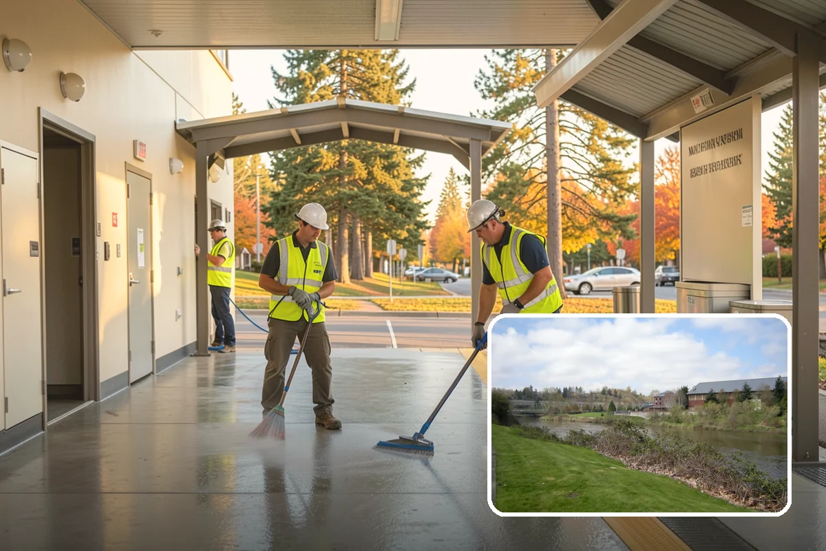 Municipal Landscape Installation in Tukwila, King County, WA - Turnkey installation coordinates plants, soil, and irrigation under one contract