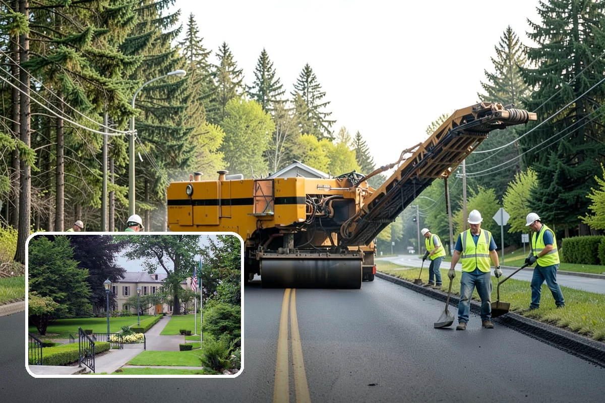 Municipal Landscape Installation in Woodinville, King County, WA - Turnkey installation coordinates plants, soil, and irrigation under one contract