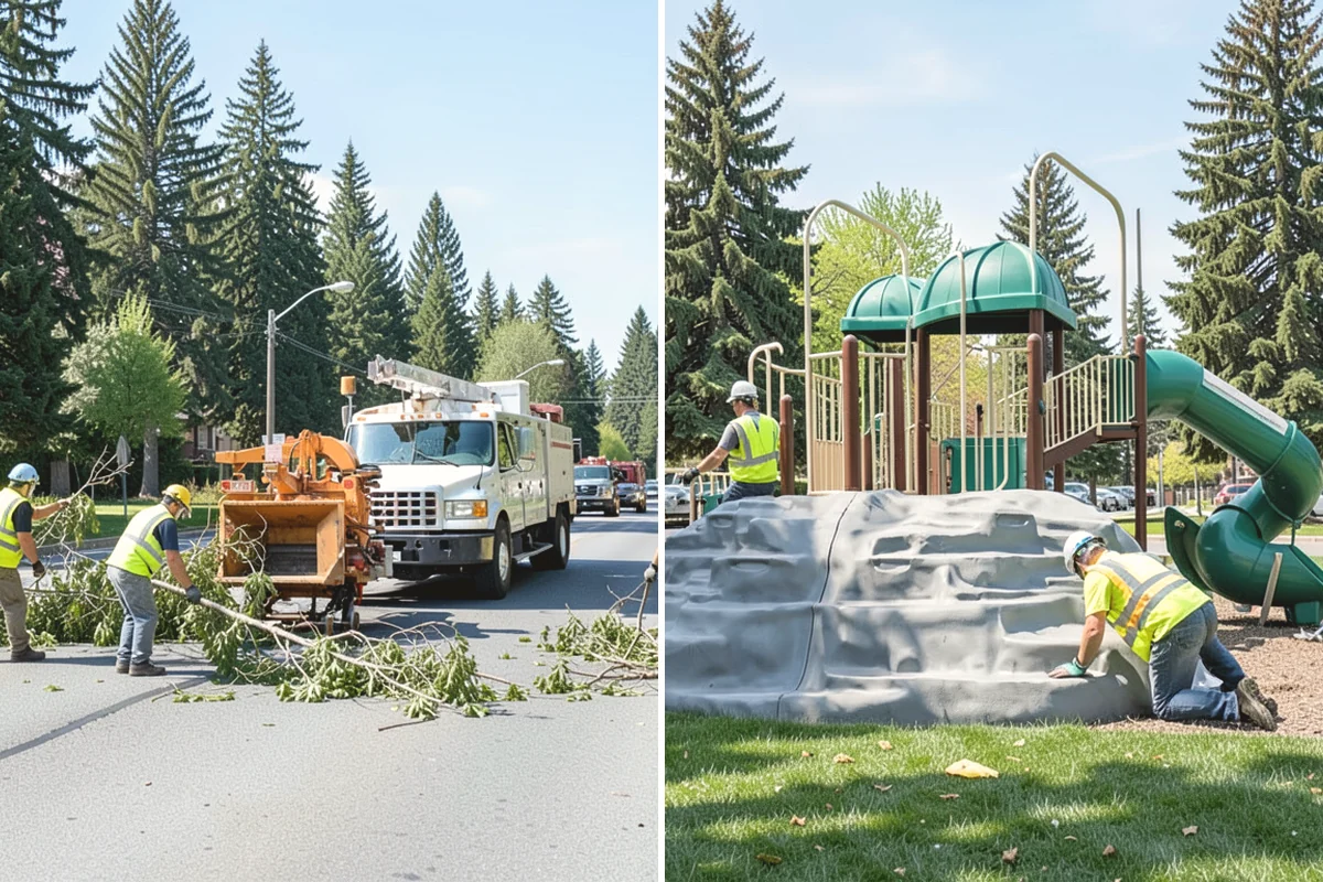 Municipal Landscape Installation in Yarrow Point, King County, WA - We review plans and specifications and confirm the plant and material schedule