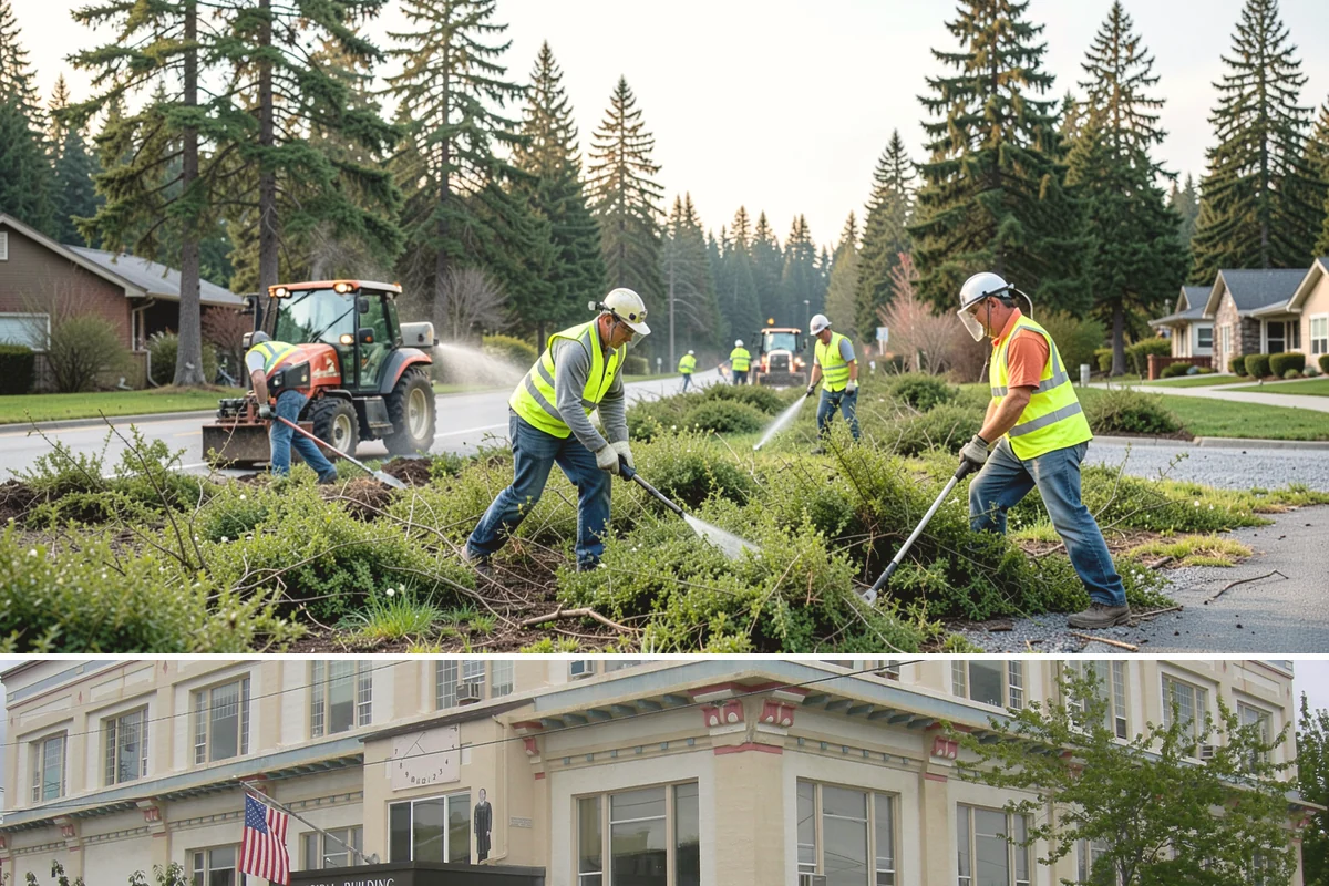 Municipal Landscape Maintenance in Anacortes, Skagit County, WA - Growth-season mowing and detail work runs March through October in the maritime Northwest, with reduced winter visits focused on...