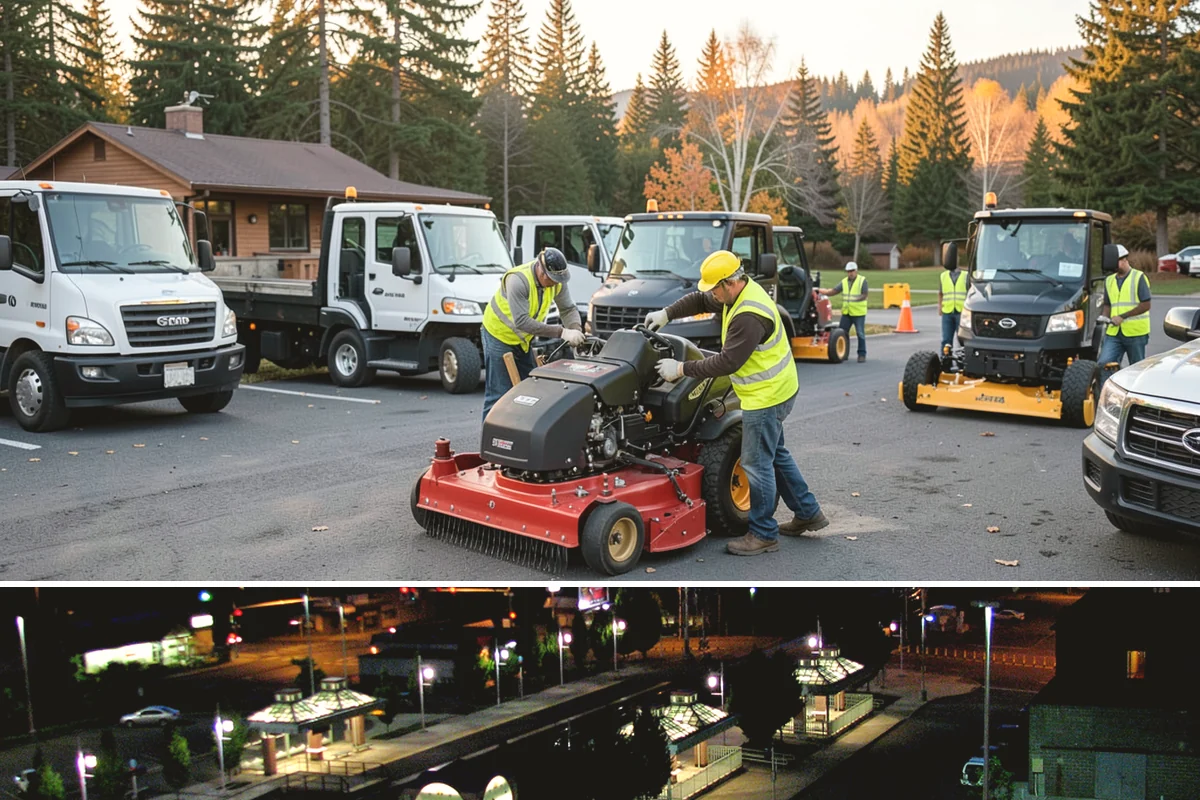 Municipal Landscape Maintenance in Auburn, King County, WA - Growth-season mowing and detail work runs March through October in the maritime Northwest, with reduced winter visits focused on...