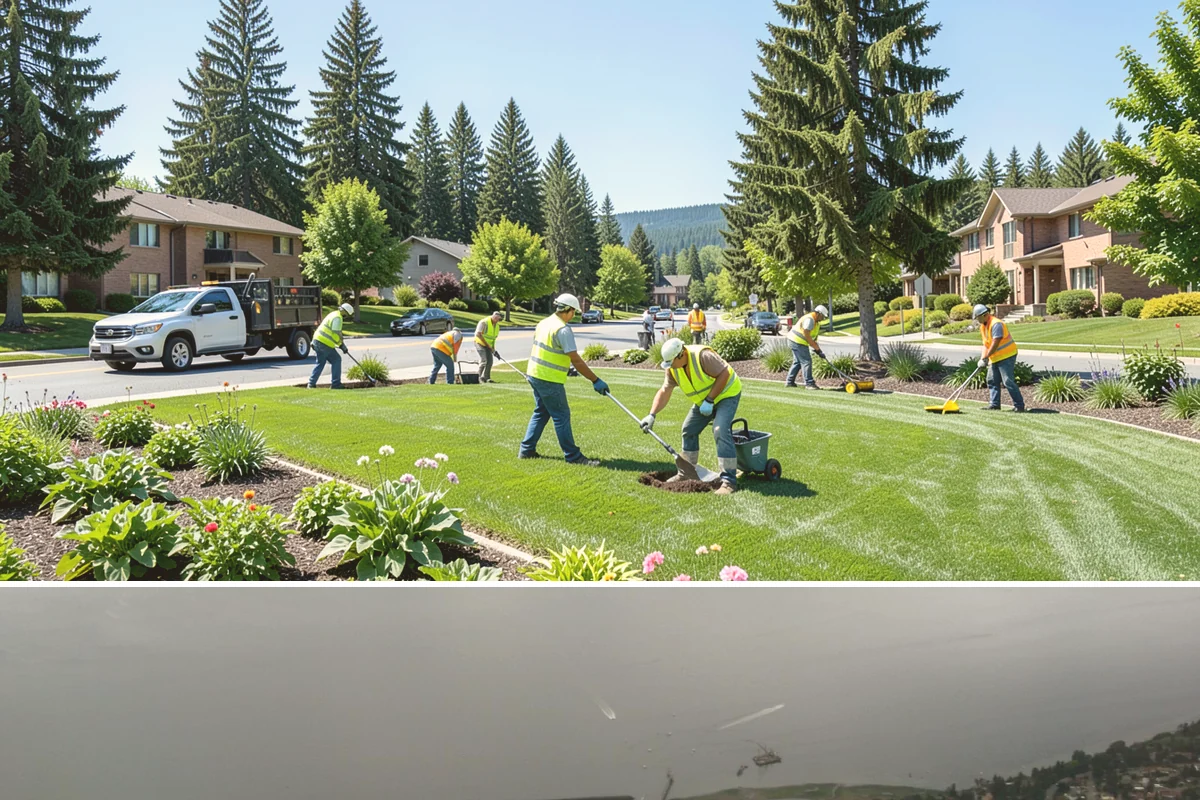 Municipal Landscape Maintenance in Des Moines, King County, WA - Growth-season mowing and detail work runs March through October in the maritime Northwest, with reduced winter visits focused on...