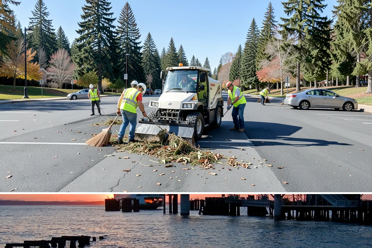 Municipal Landscape Maintenance in Edmonds, Snohomish County, WA - Growth-season mowing and detail work runs March through October in the maritime Northwest, with reduced winter visits focused on...