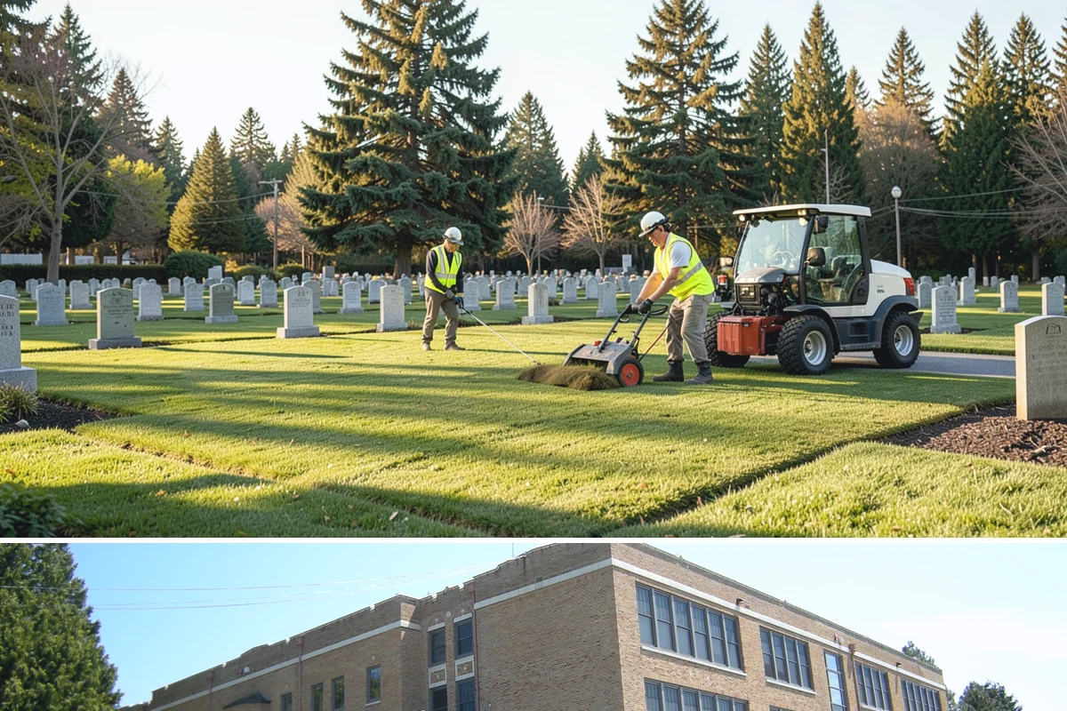 Municipal Landscape Maintenance in Maple Valley, King County, WA - Growth-season mowing and detail work runs March through October in the maritime Northwest, with reduced winter visits focused on...