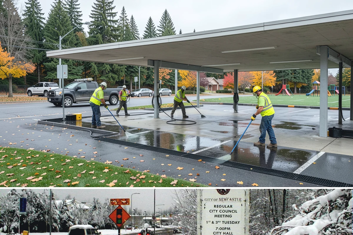 Municipal Landscape Maintenance in Newcastle, King County, WA - Growth-season mowing and detail work runs March through October in the maritime Northwest, with reduced winter visits focused on...