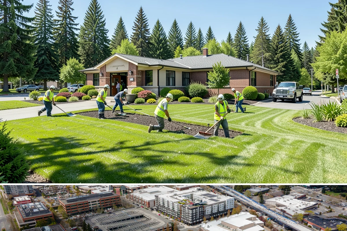 Municipal Landscape Maintenance in Redmond, King County, WA - Growth-season mowing and detail work runs March through October in the maritime Northwest, with reduced winter visits focused on...
