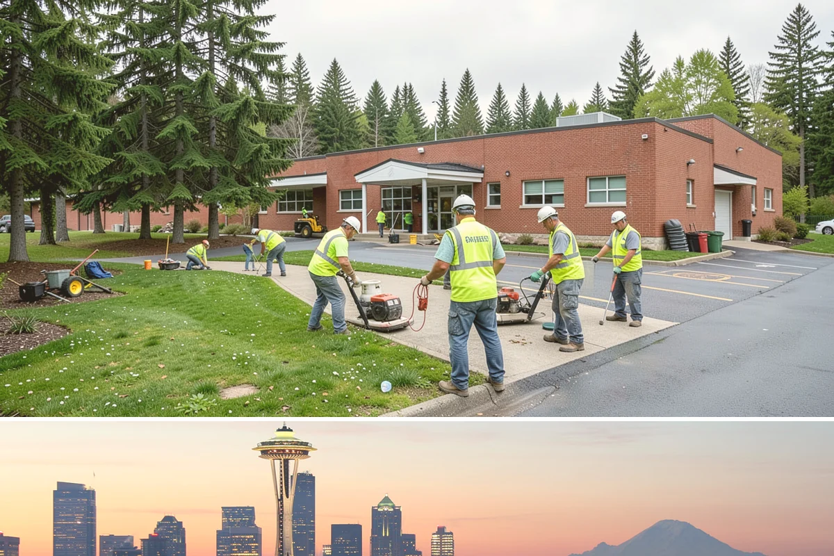 Municipal Landscape Maintenance in Seattle, King County, WA - Growth-season mowing and detail work runs March through October in the maritime Northwest, with reduced winter visits focused on...