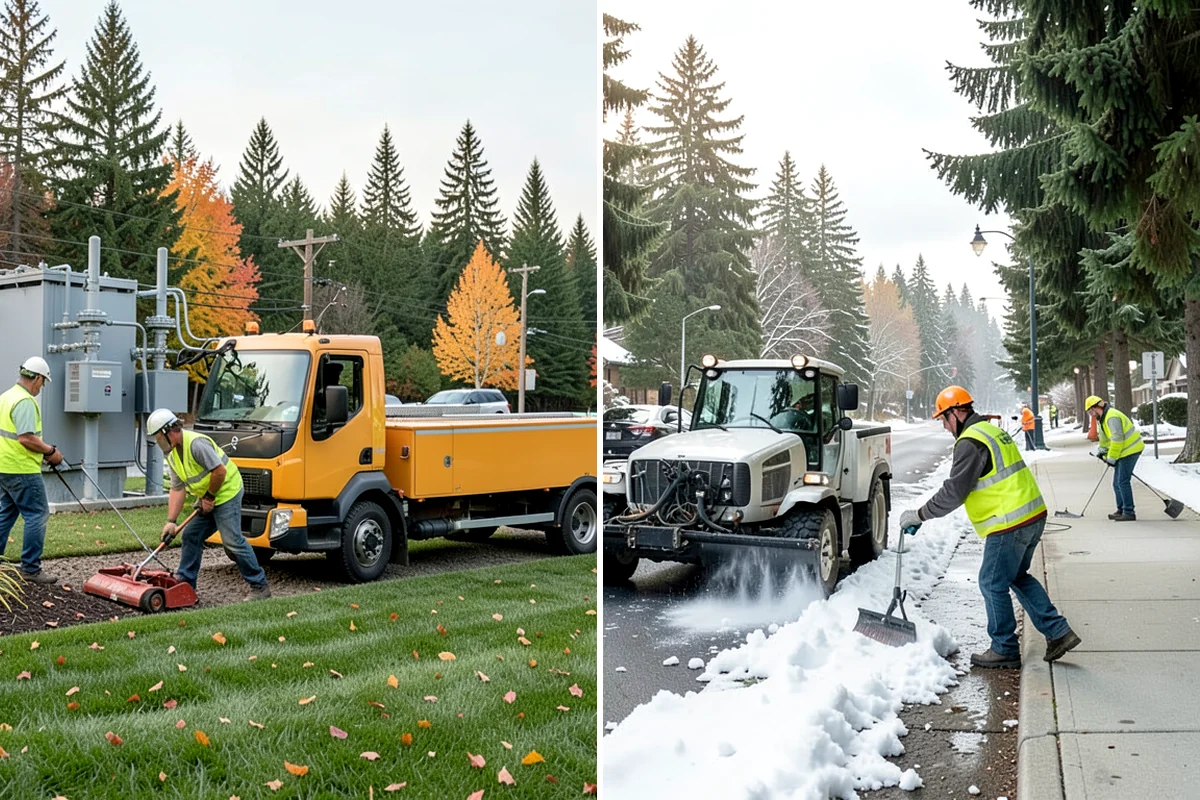 Municipal Mulch Installation in Arlington, Snohomish County, WA - We calculate coverage and confirm mulch type and depth by area