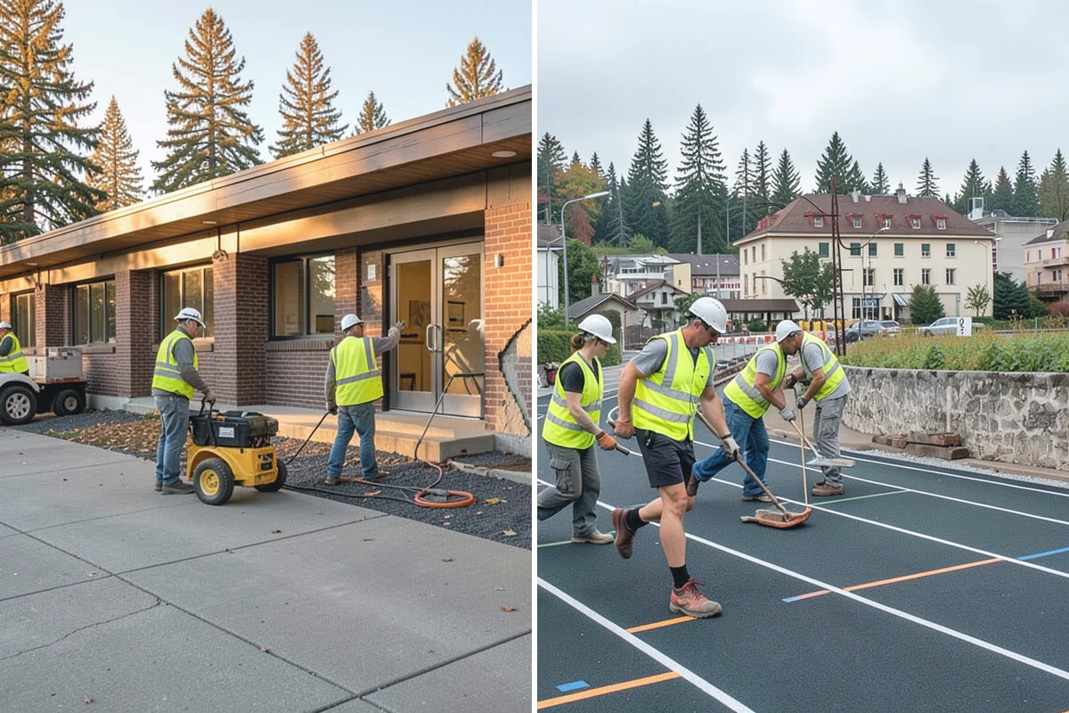 Municipal Mulch Installation in Beaux Arts Village, King County, WA - We calculate coverage and confirm mulch type and depth by area