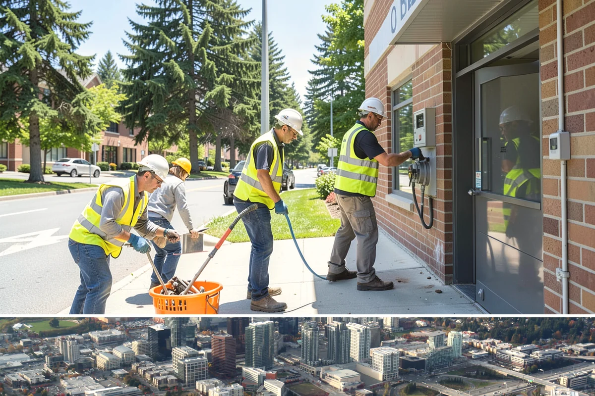 Municipal Mulch Installation in Bellevue, King County, WA - Late spring application maximizes moisture retention through summer, while fall mulching insulates roots ahead of winter.