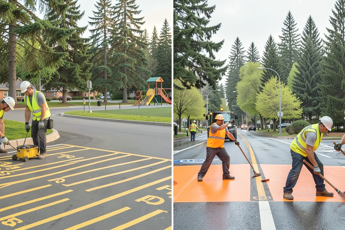 Municipal Mulch Installation in Black Diamond, King County, WA - We calculate coverage and confirm mulch type and depth by area