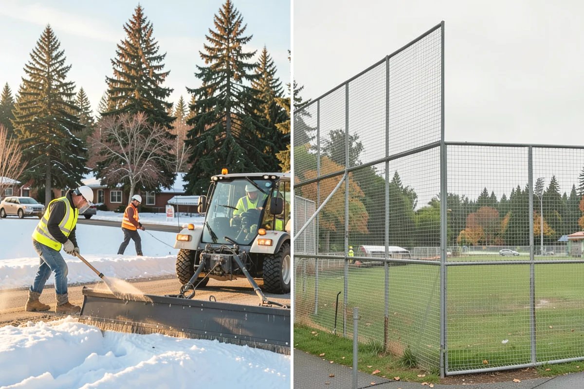 Municipal Mulch Installation in Burien, King County, WA - We calculate coverage and confirm mulch type and depth by area