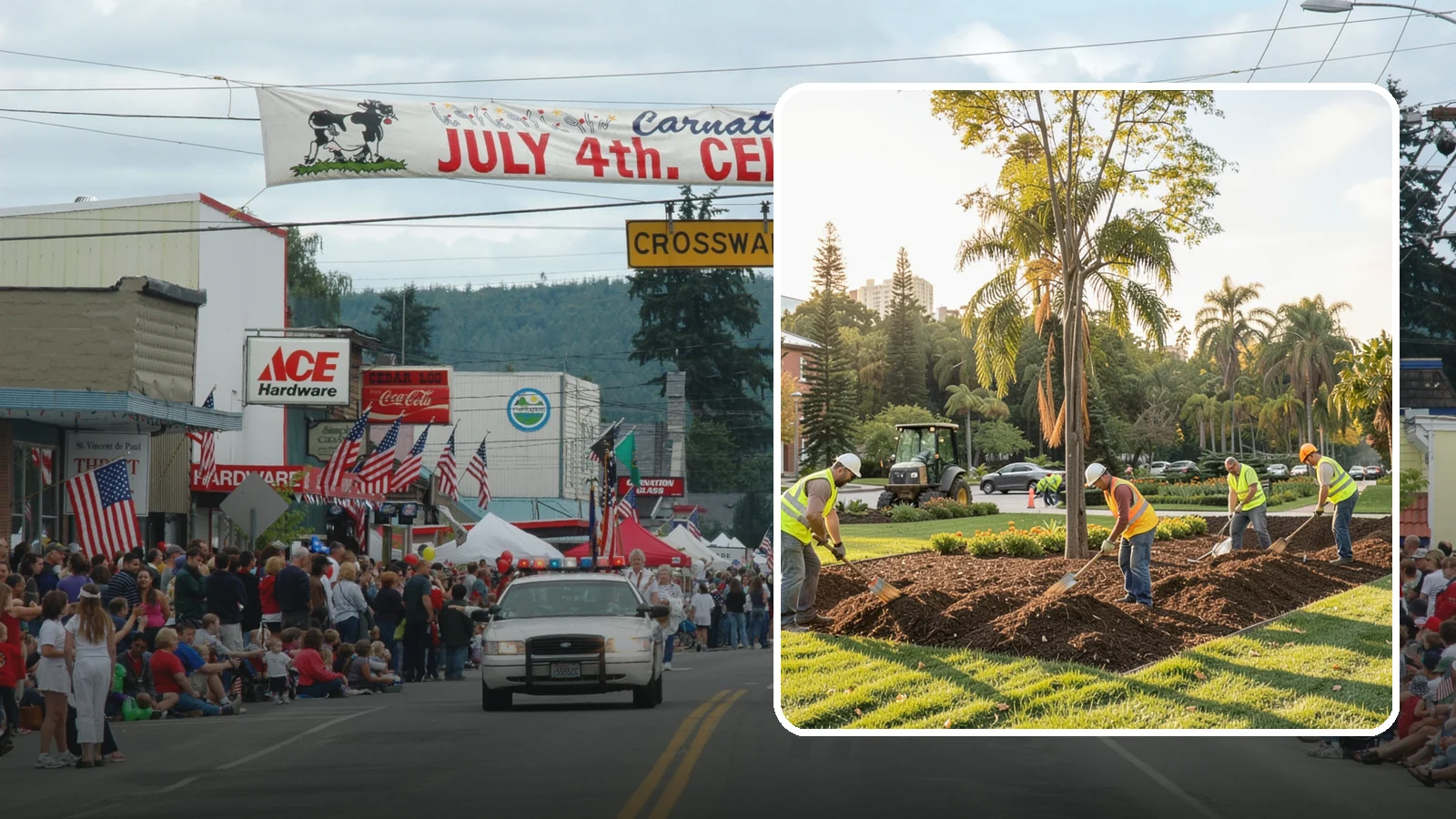 Municipal Mulch Installation in Carnation, King County, WA - We install organic mulch in public tree rings, beds, and natural areas to conserve moisture and build soil for Western Washington...
