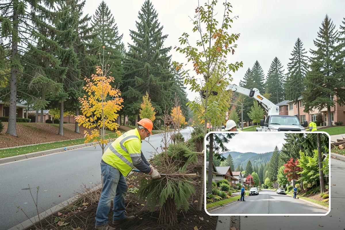 Municipal Mulch Installation in Darrington, Snohomish County, WA - Proper depth conserves soil moisture and suppresses weeds