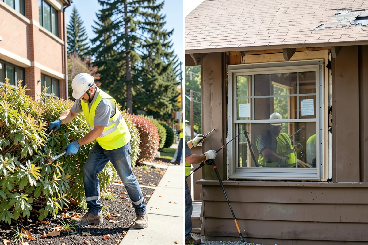 Municipal Mulch Installation in DuPont, Pierce County, WA - We calculate coverage and confirm mulch type and depth by area
