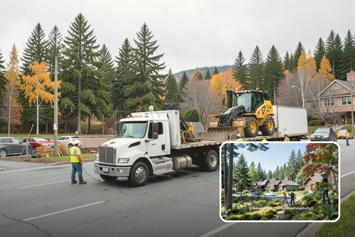 Municipal Mulch Installation in Edgewood, Pierce County, WA - Proper depth conserves soil moisture and suppresses weeds