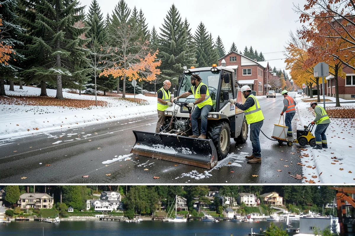 Municipal Mulch Installation in Gig Harbor, Pierce County, WA - Late spring application maximizes moisture retention through summer, while fall mulching insulates roots ahead of winter.