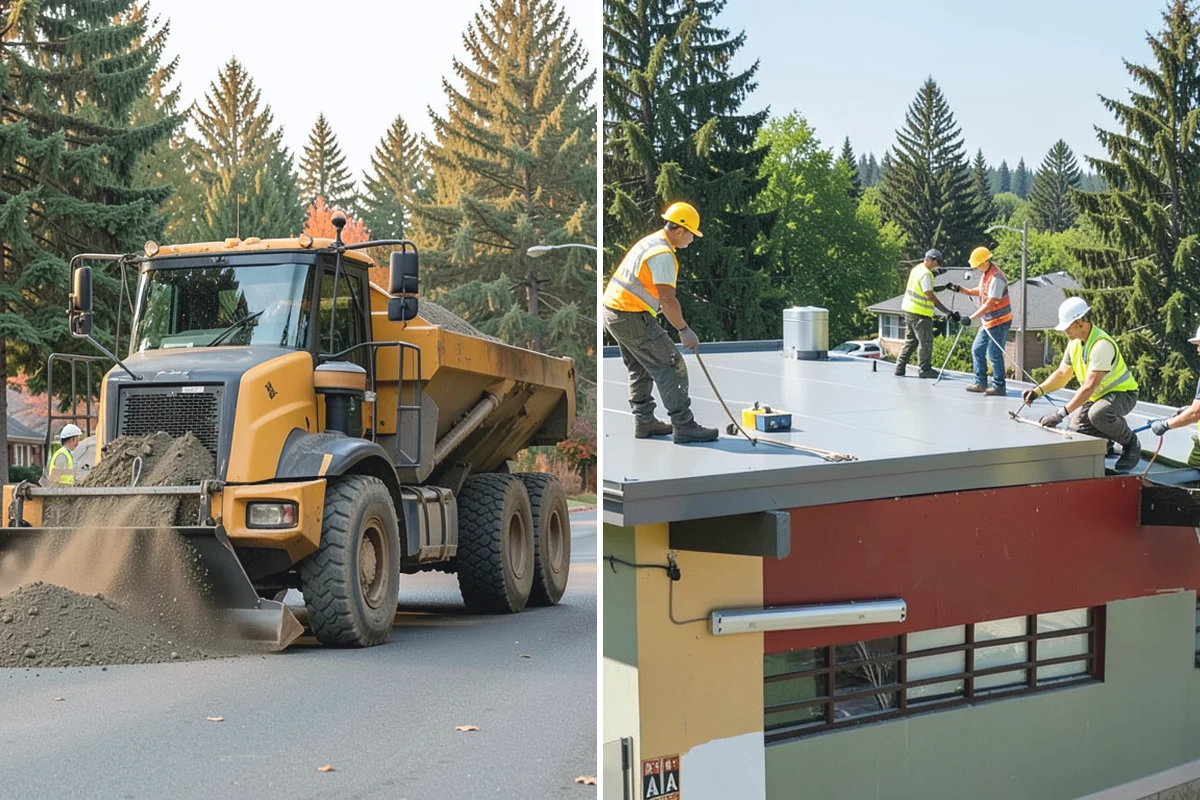 Municipal Mulch Installation in Gold Bar, Snohomish County, WA - We calculate coverage and confirm mulch type and depth by area