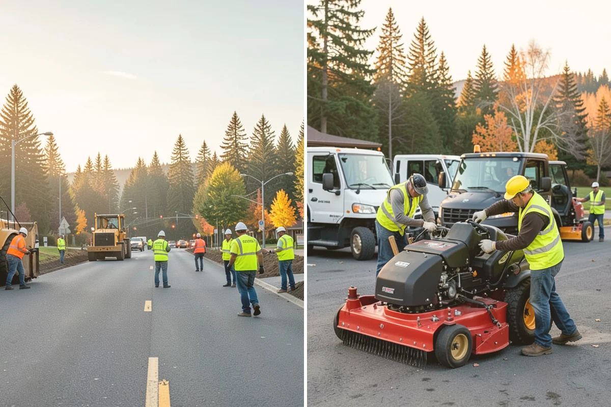 Municipal Mulch Installation in Index, Snohomish County, WA - We calculate coverage and confirm mulch type and depth by area