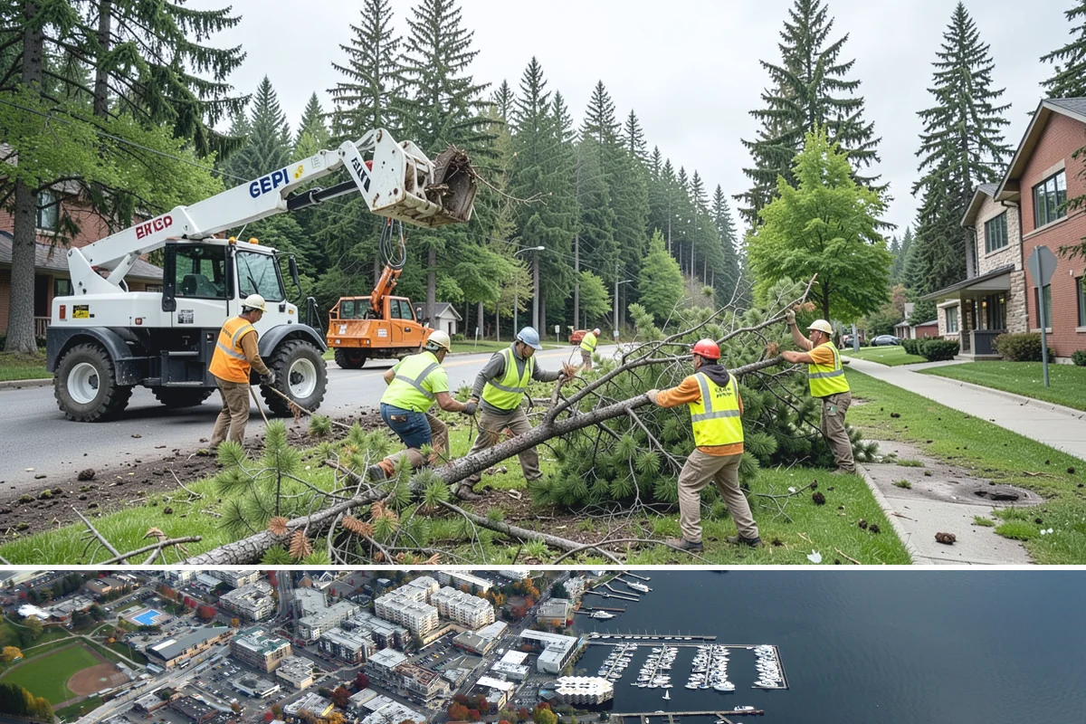 Municipal Mulch Installation in Kirkland, King County, WA - Late spring application maximizes moisture retention through summer, while fall mulching insulates roots ahead of winter.
