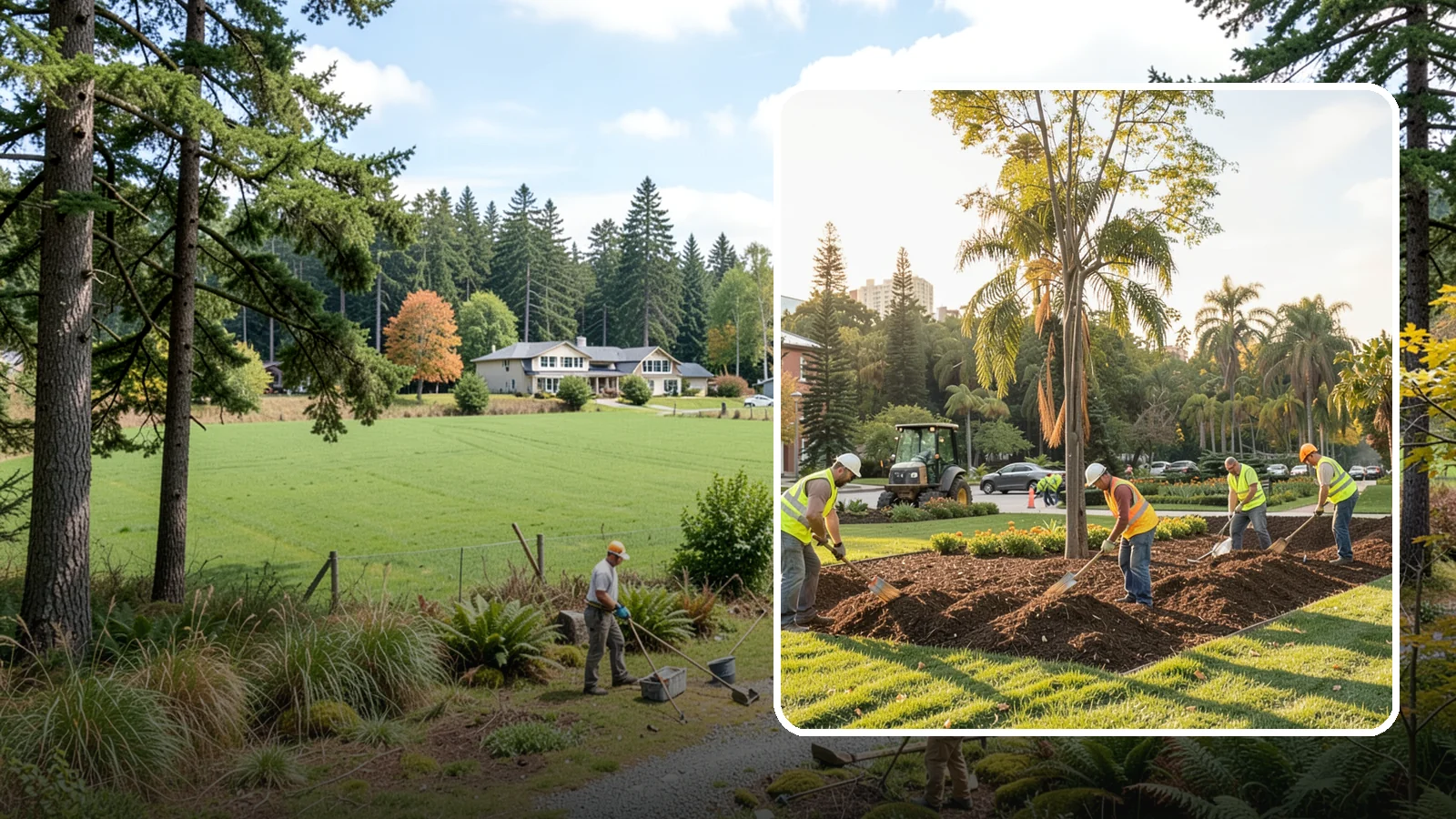 Municipal Mulch Installation in Lyman, Skagit County, WA - We install organic mulch in public tree rings, beds, and natural areas to conserve moisture and build soil for Western Washington...