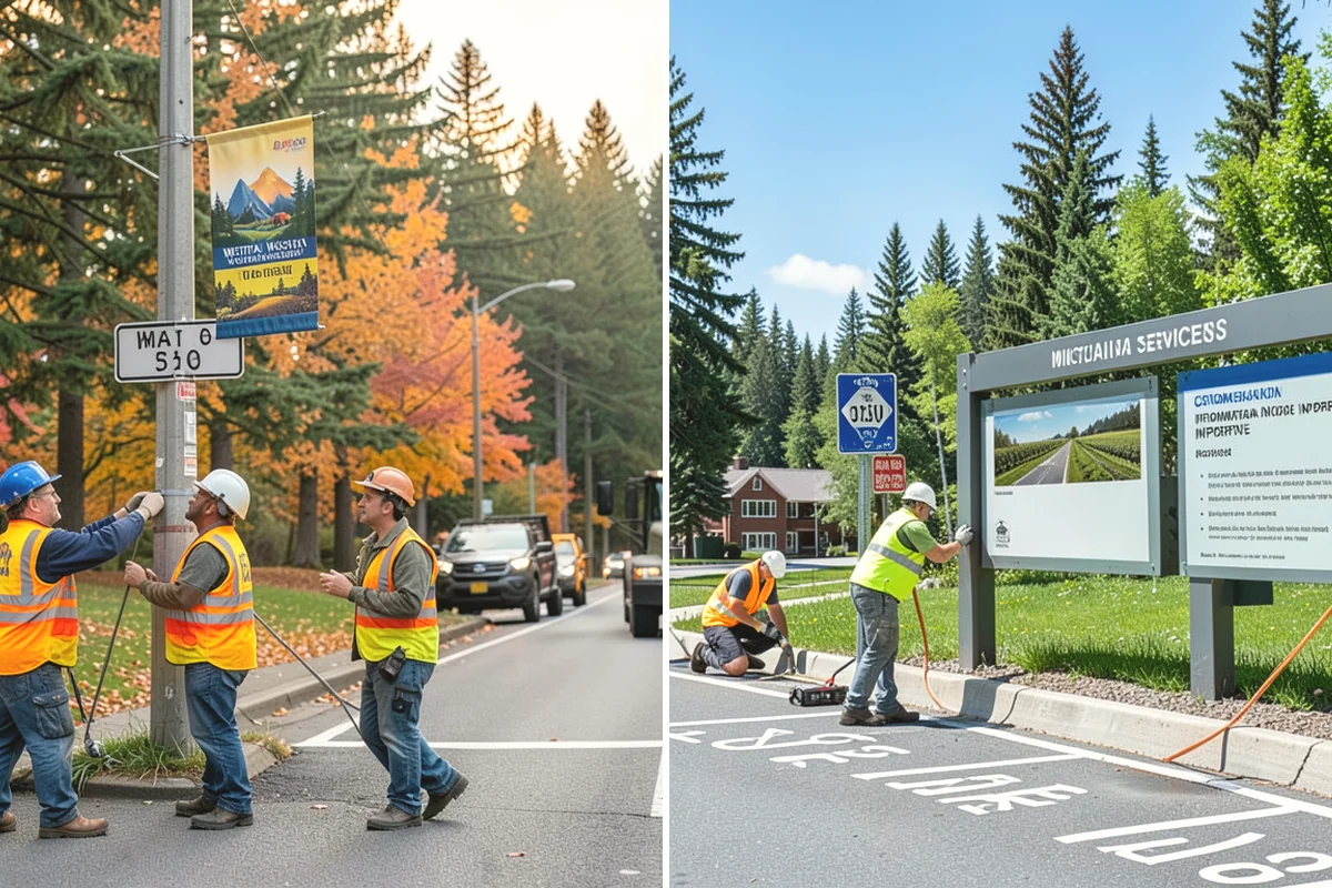 Municipal Mulch Installation in Mill Creek, Snohomish County, WA - We calculate coverage and confirm mulch type and depth by area