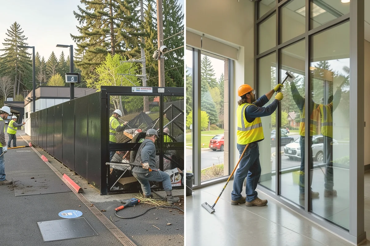 Municipal Mulch Installation in Milton, King County, WA - We calculate coverage and confirm mulch type and depth by area