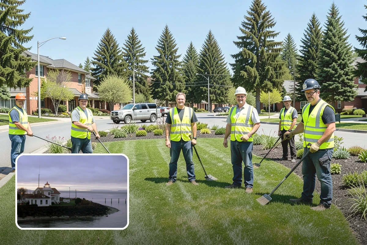 Municipal Mulch Installation in Mukilteo, Snohomish County, WA - Proper depth conserves soil moisture and suppresses weeds