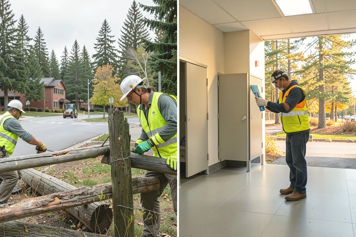 Municipal Mulch Installation in Mukilteo, Snohomish County, WA - We calculate coverage and confirm mulch type and depth by area