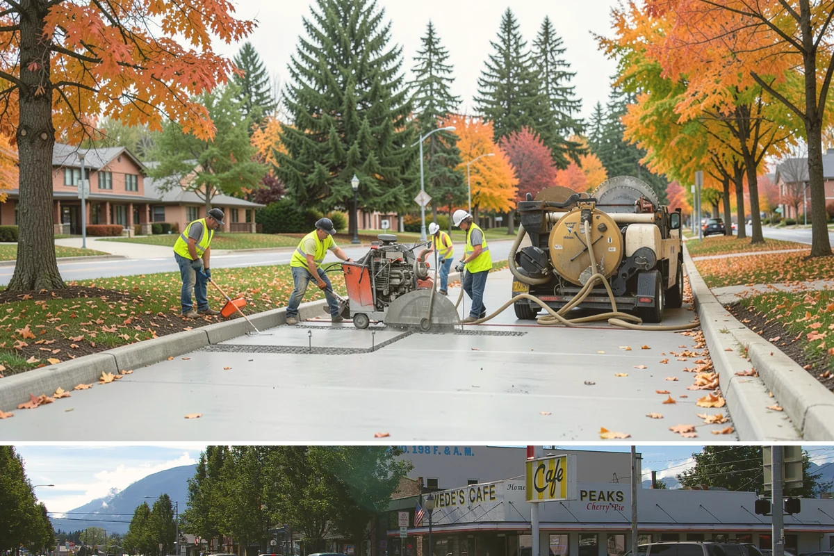 Municipal Mulch Installation in North Bend, King County, WA - Late spring application maximizes moisture retention through summer, while fall mulching insulates roots ahead of winter.