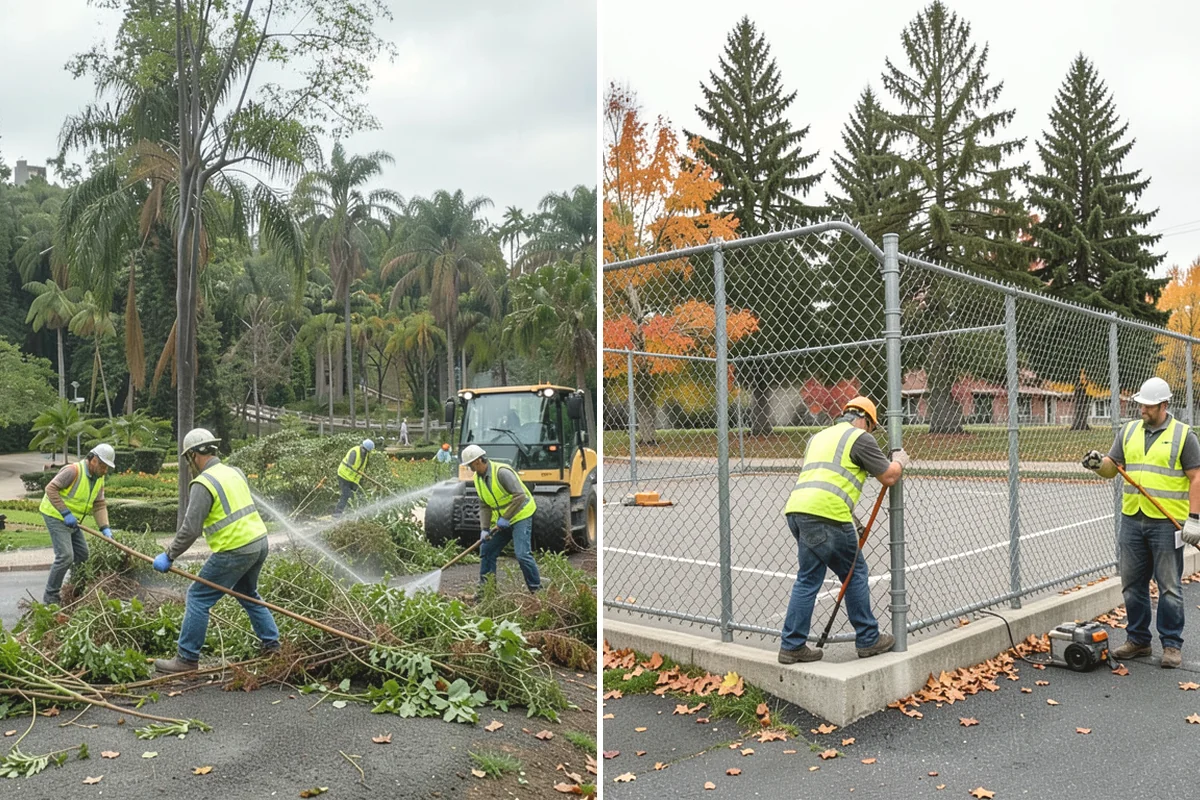 Municipal Mulch Installation in Oak Harbor, Island County, WA - We calculate coverage and confirm mulch type and depth by area