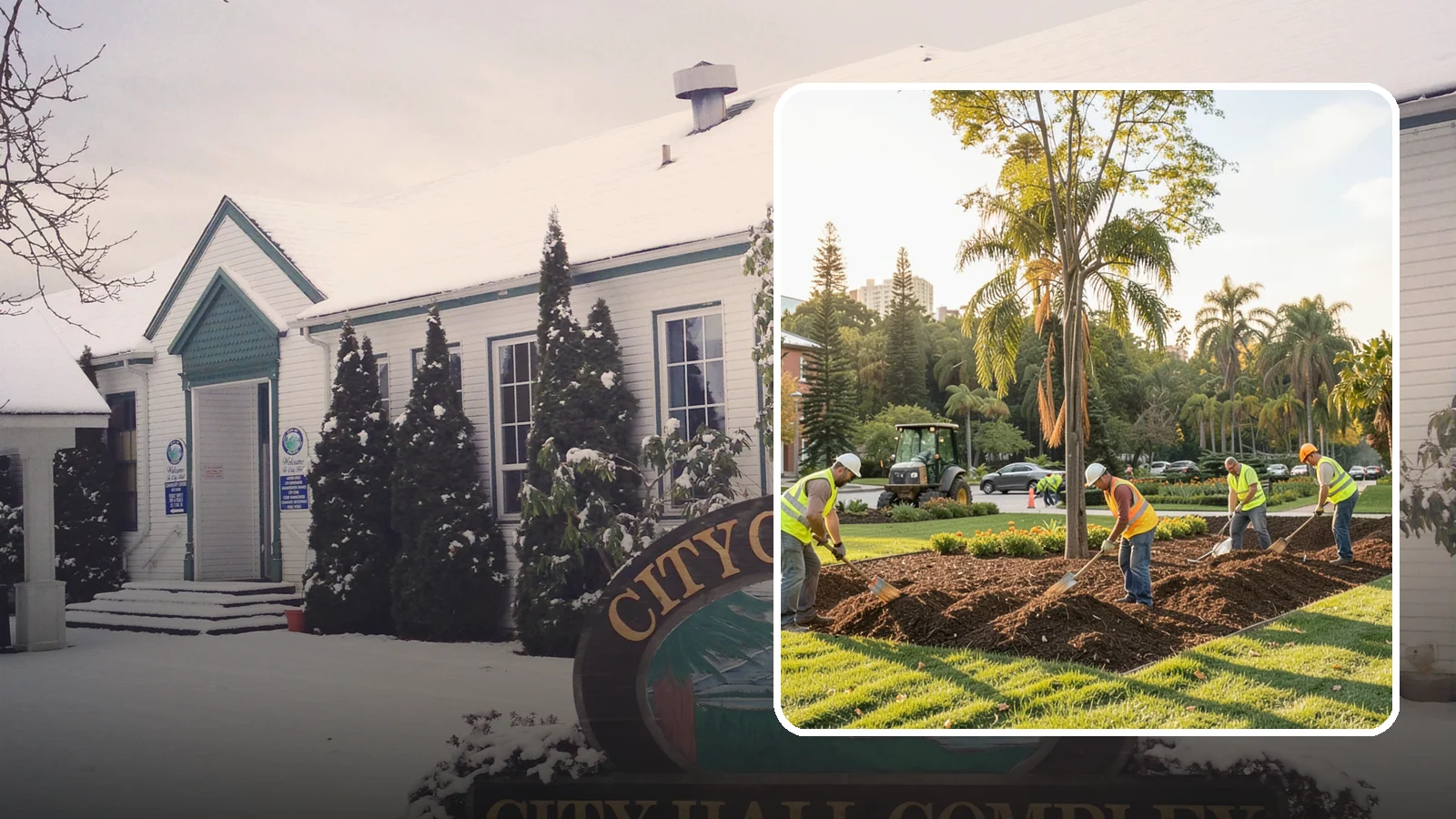 Municipal Mulch Installation in Pacific, King County, WA - We install organic mulch in public tree rings, beds, and natural areas to conserve moisture and build soil for Western Washington...