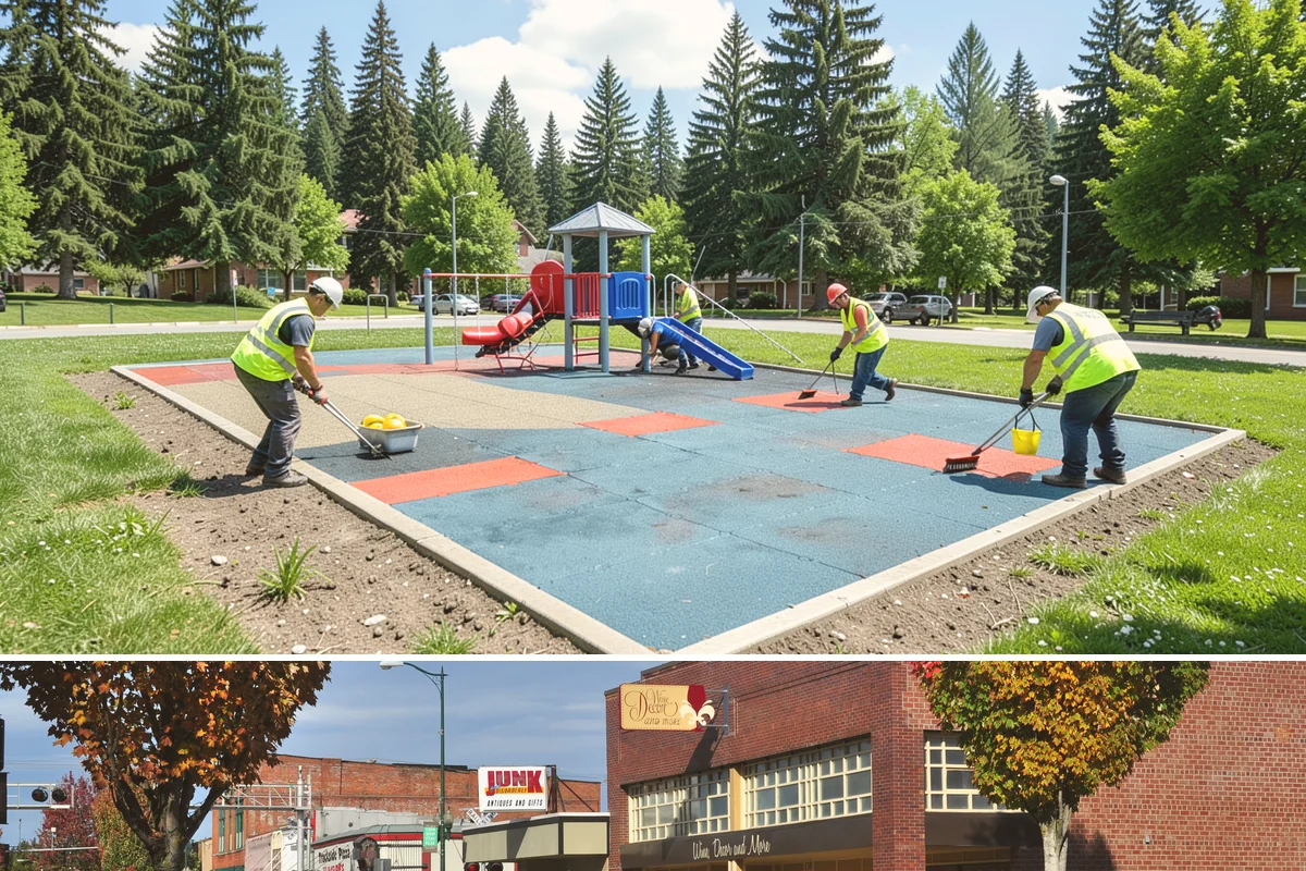 Municipal Mulch Installation in Puyallup, Pierce County, WA - Late spring application maximizes moisture retention through summer, while fall mulching insulates roots ahead of winter.