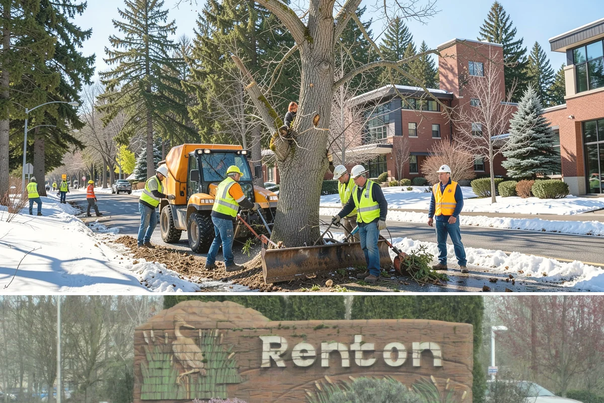 Municipal Mulch Installation in Renton, King County, WA - Late spring application maximizes moisture retention through summer, while fall mulching insulates roots ahead of winter.