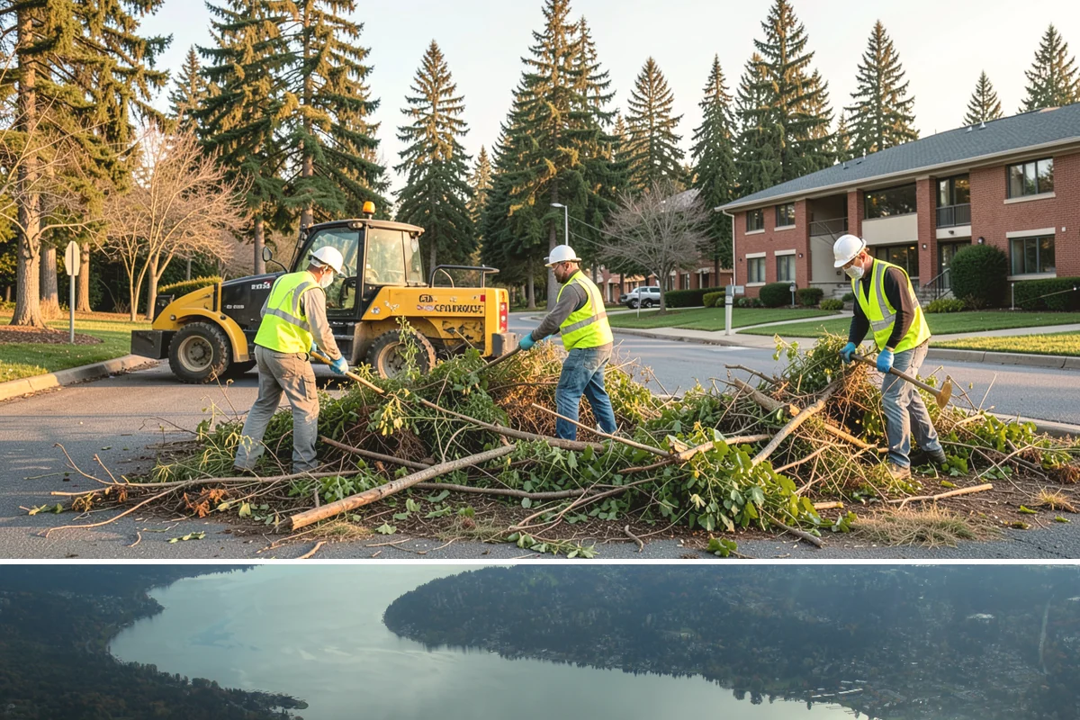 Municipal Mulch Installation in Sammamish, King County, WA - Late spring application maximizes moisture retention through summer, while fall mulching insulates roots ahead of winter.
