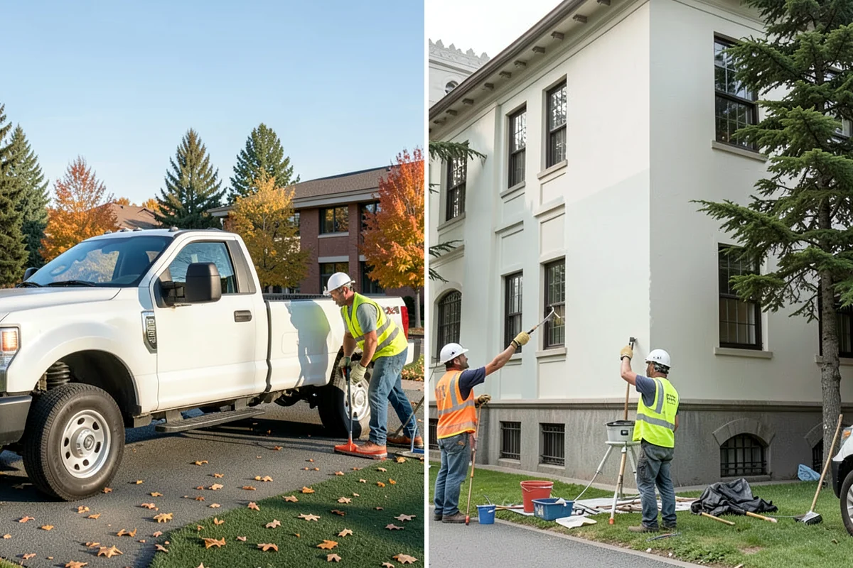 Municipal Mulch Installation in SeaTac, King County, WA - We calculate coverage and confirm mulch type and depth by area