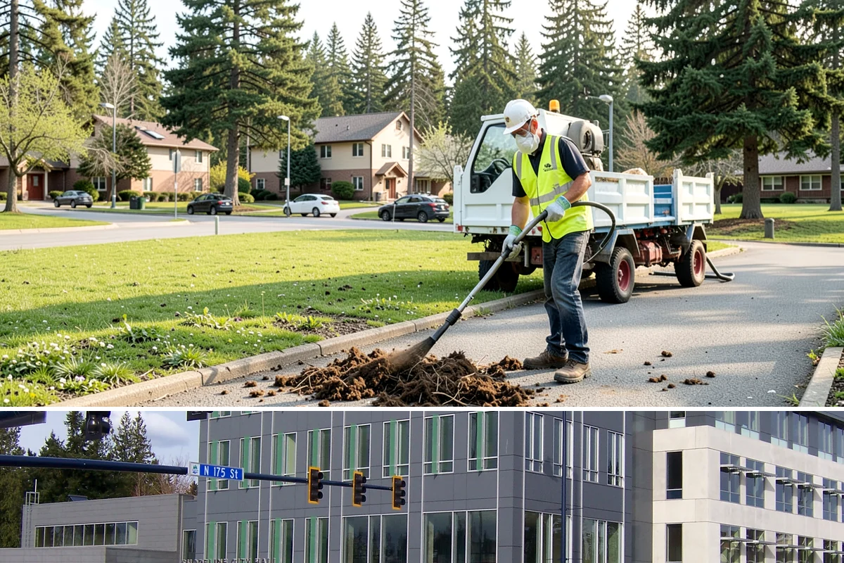 Municipal Mulch Installation in Shoreline, King County, WA - Late spring application maximizes moisture retention through summer, while fall mulching insulates roots ahead of winter.