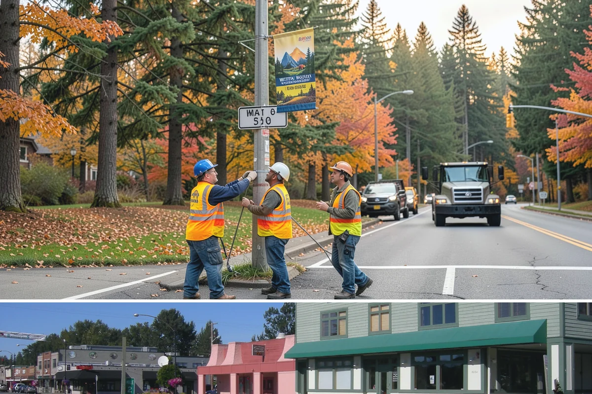 Municipal Mulch Installation in Snoqualmie, King County, WA - Late spring application maximizes moisture retention through summer, while fall mulching insulates roots ahead of winter.
