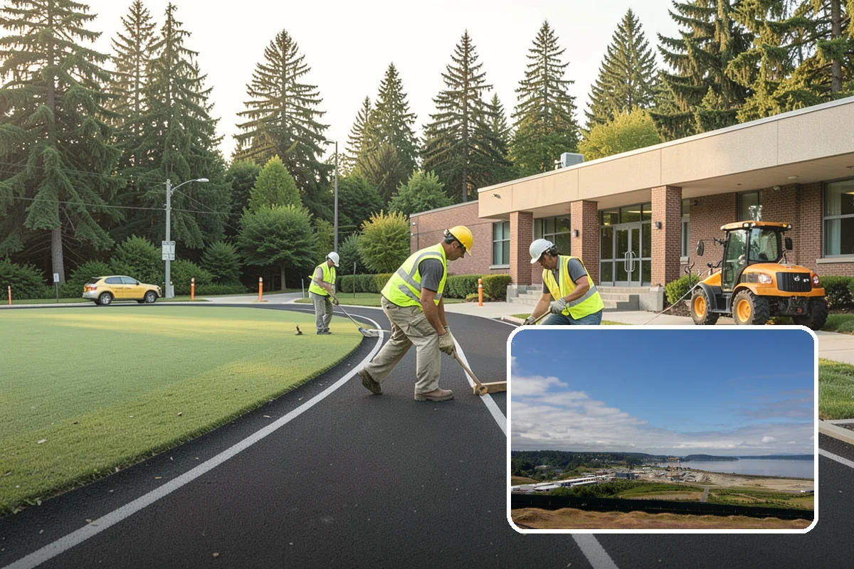 Municipal Mulch Installation in University Place, Pierce County, WA - Proper depth conserves soil moisture and suppresses weeds