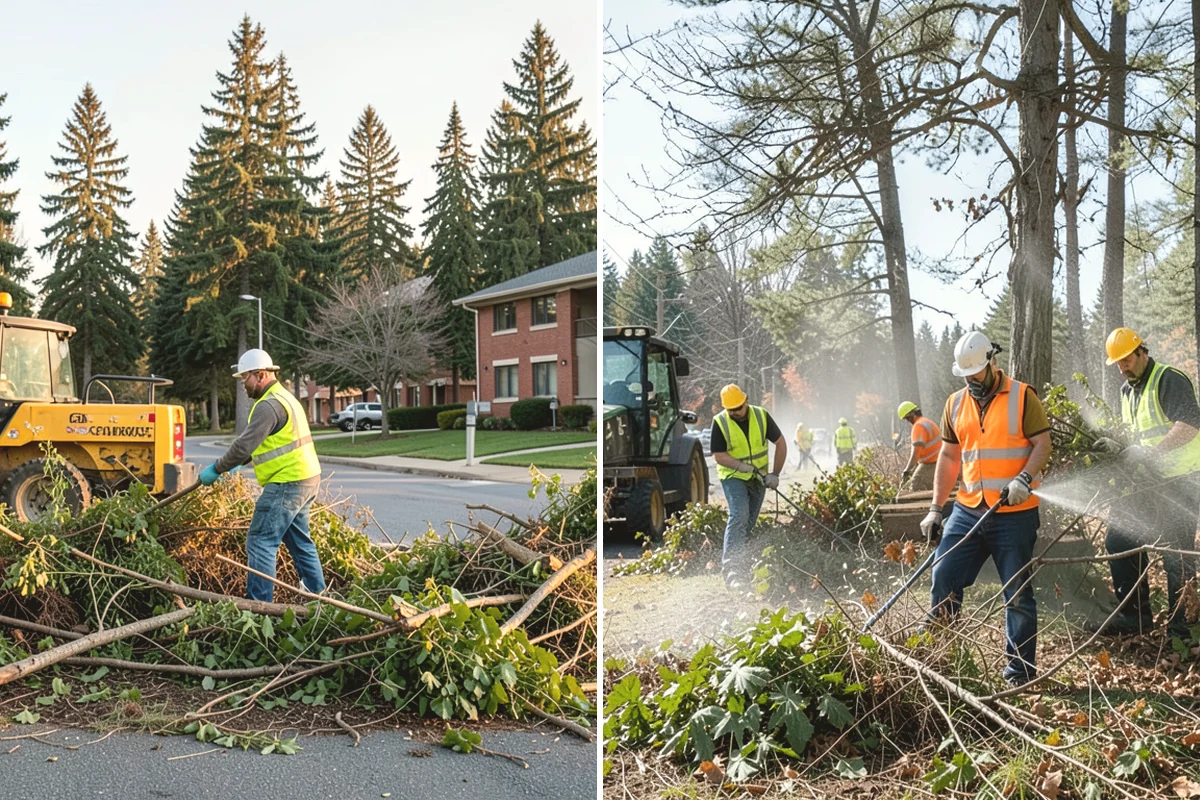 Municipal Mulch Installation in Yarrow Point, King County, WA - We calculate coverage and confirm mulch type and depth by area