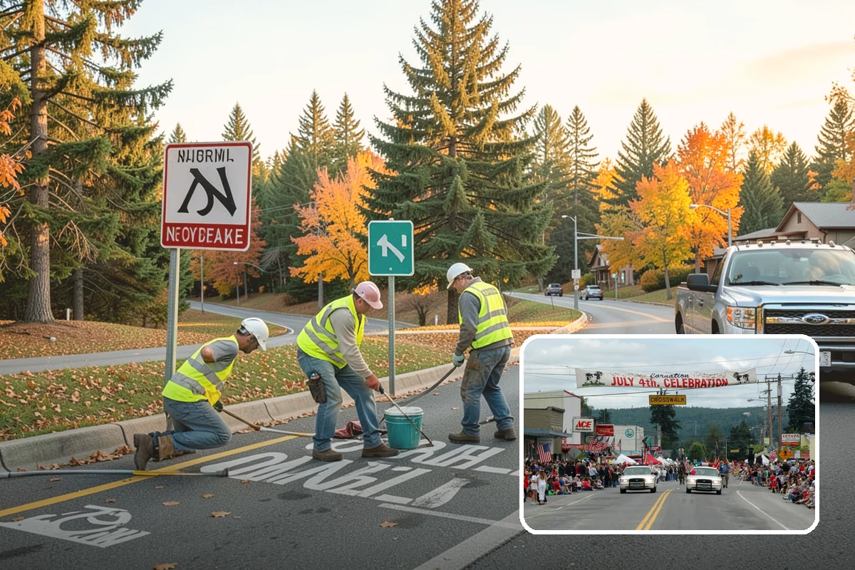 Municipal Pathway Construction in Carnation, King County, WA - Connects community destinations to support recreation and mobility goals