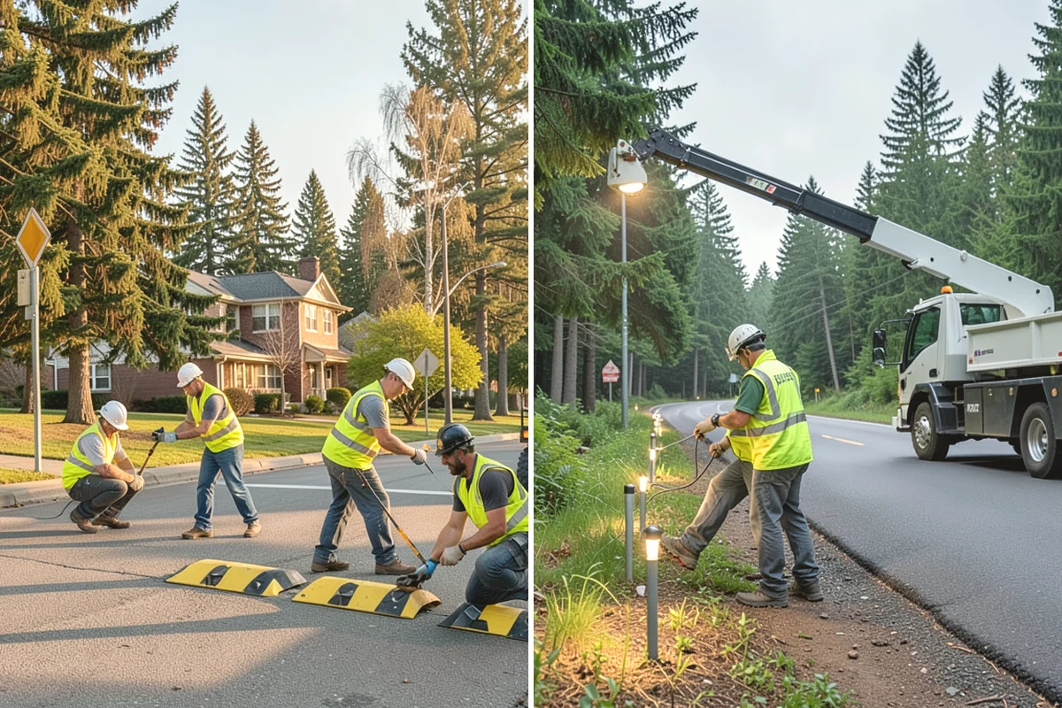 Municipal Pathway Construction in Covington, King County, WA - Alignment survey with drainage and critical-area review