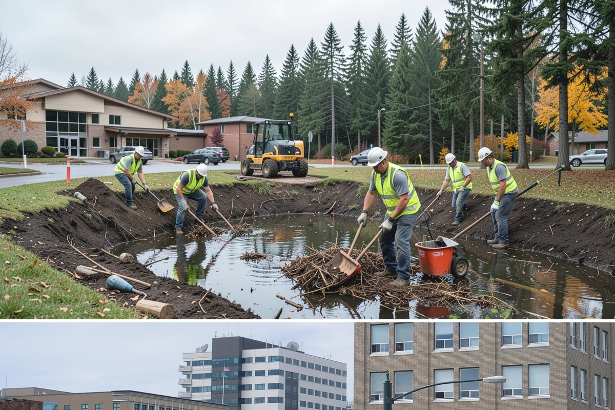 Municipal Pathway Construction in Everett, Snohomish County, WA - Summer dry spells are essential for sub-grade compaction and surfacing that wet-weather trail work cannot achieve.