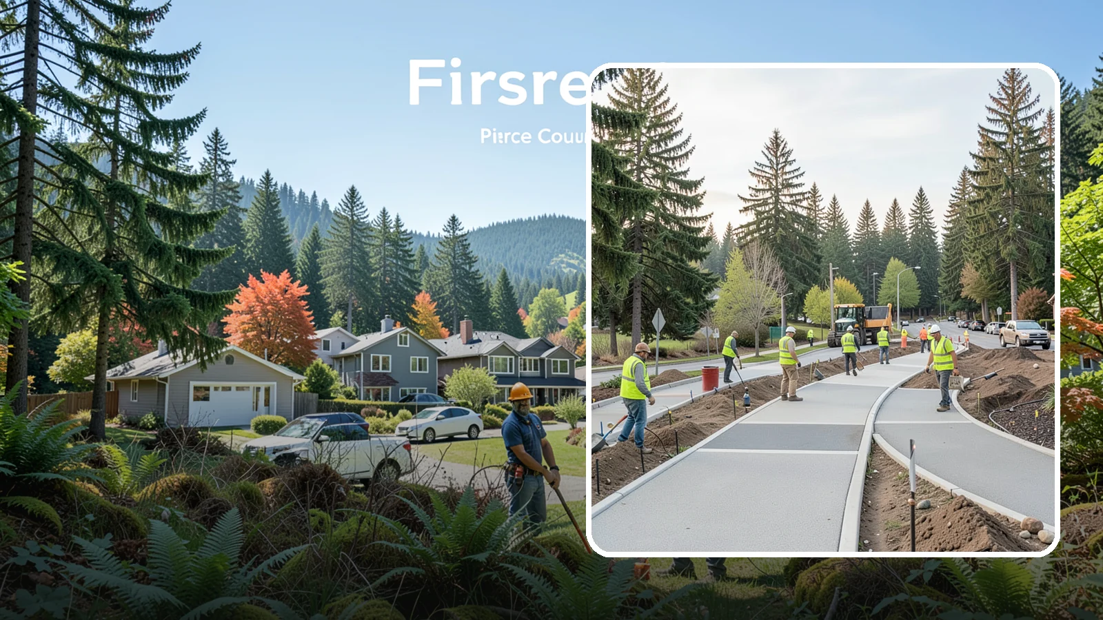 Municipal Pathway Construction in Fircrest, Pierce County, WA - Build multi-use trails and pathways that connect parks, schools, and neighborhoods with accessible, durable surfaces.