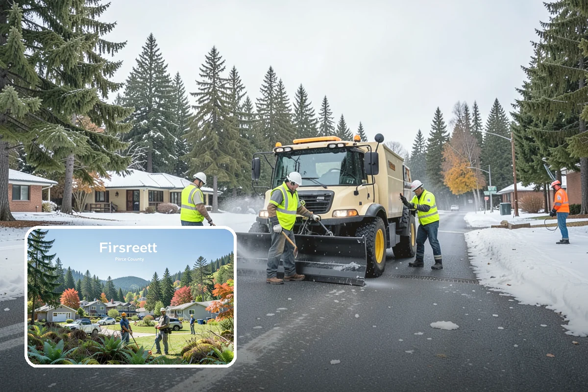 Municipal Pathway Construction in Fircrest, Pierce County, WA - Connects community destinations to support recreation and mobility goals