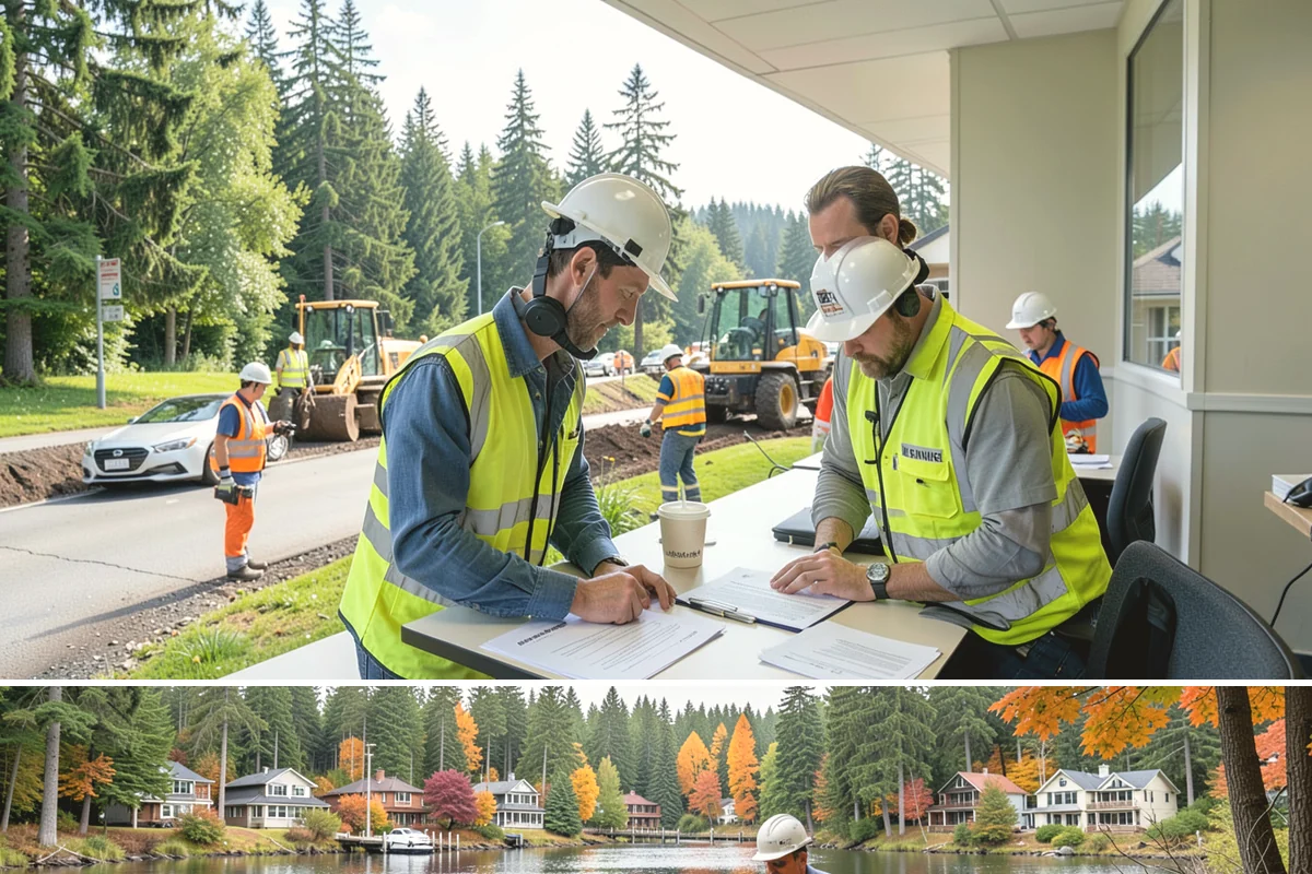 Municipal Pathway Construction in La Conner, Skagit County, WA - Summer dry spells are essential for sub-grade compaction and surfacing that wet-weather trail work cannot achieve.