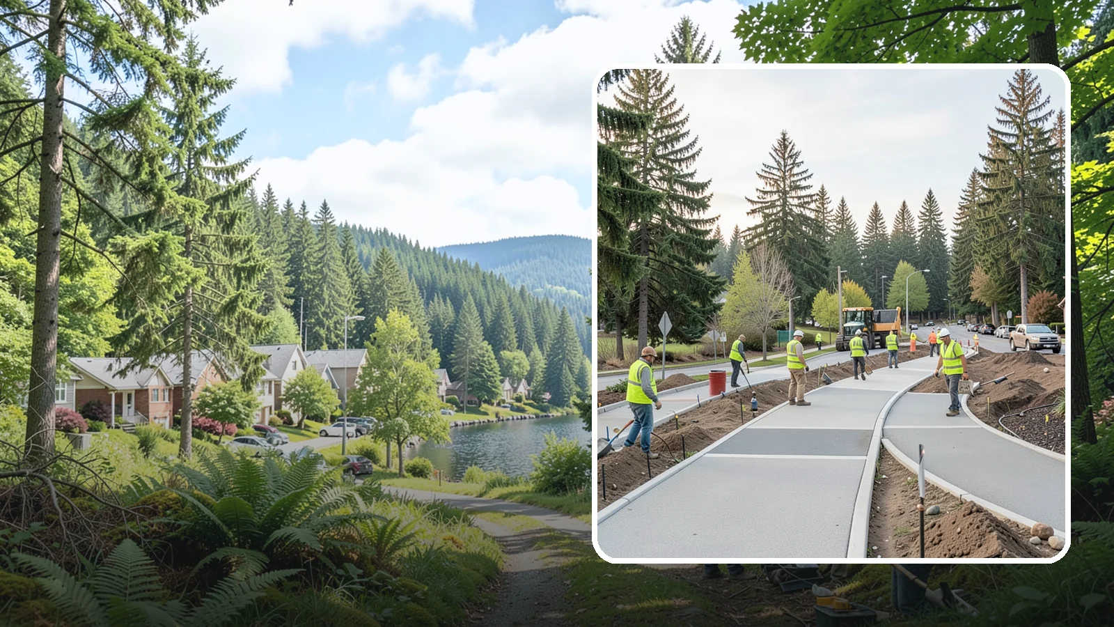 Municipal Pathway Construction in Lake Forest Park, King County, WA - Build multi-use trails and pathways that connect parks, schools, and neighborhoods with accessible, durable surfaces.