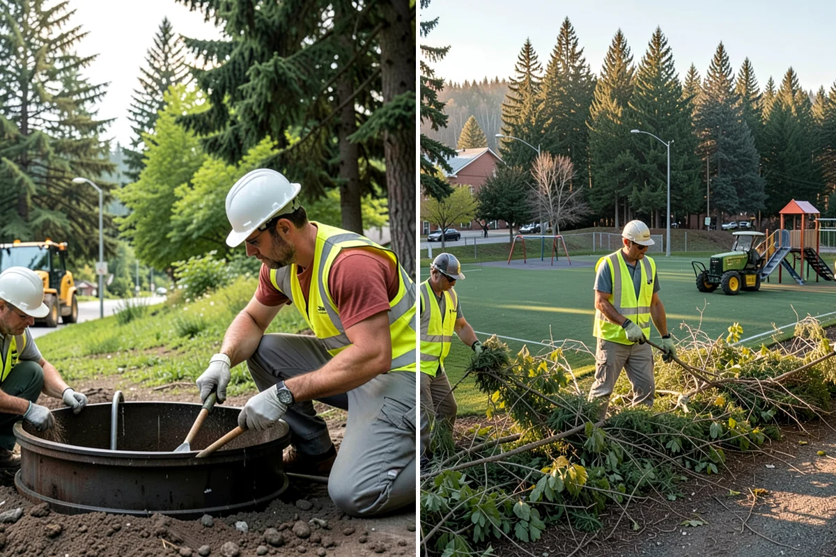 Municipal Pathway Construction in Lakewood, Pierce County, WA - Alignment survey with drainage and critical-area review